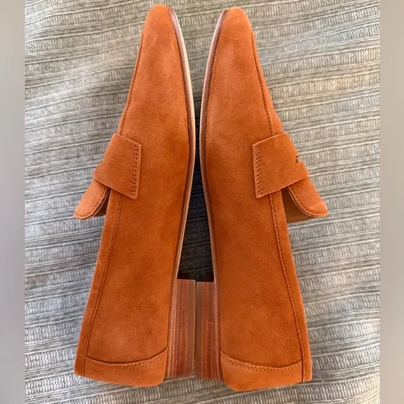 Quince Women’s Cognac Suede Penny Loafers - Picture 2 of 3